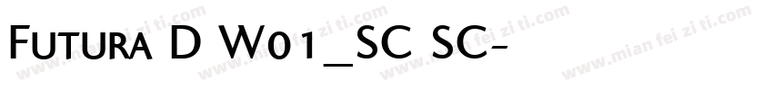 Futura D W01_SC SC字体转换
